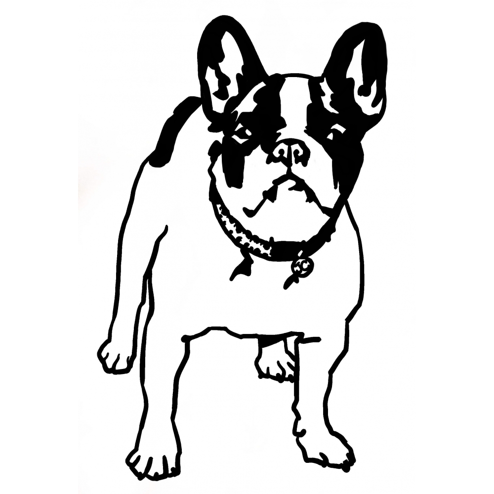 Coloriage Chien Bouledogue À Imprimer intérieur Coloriage Dessin Chien