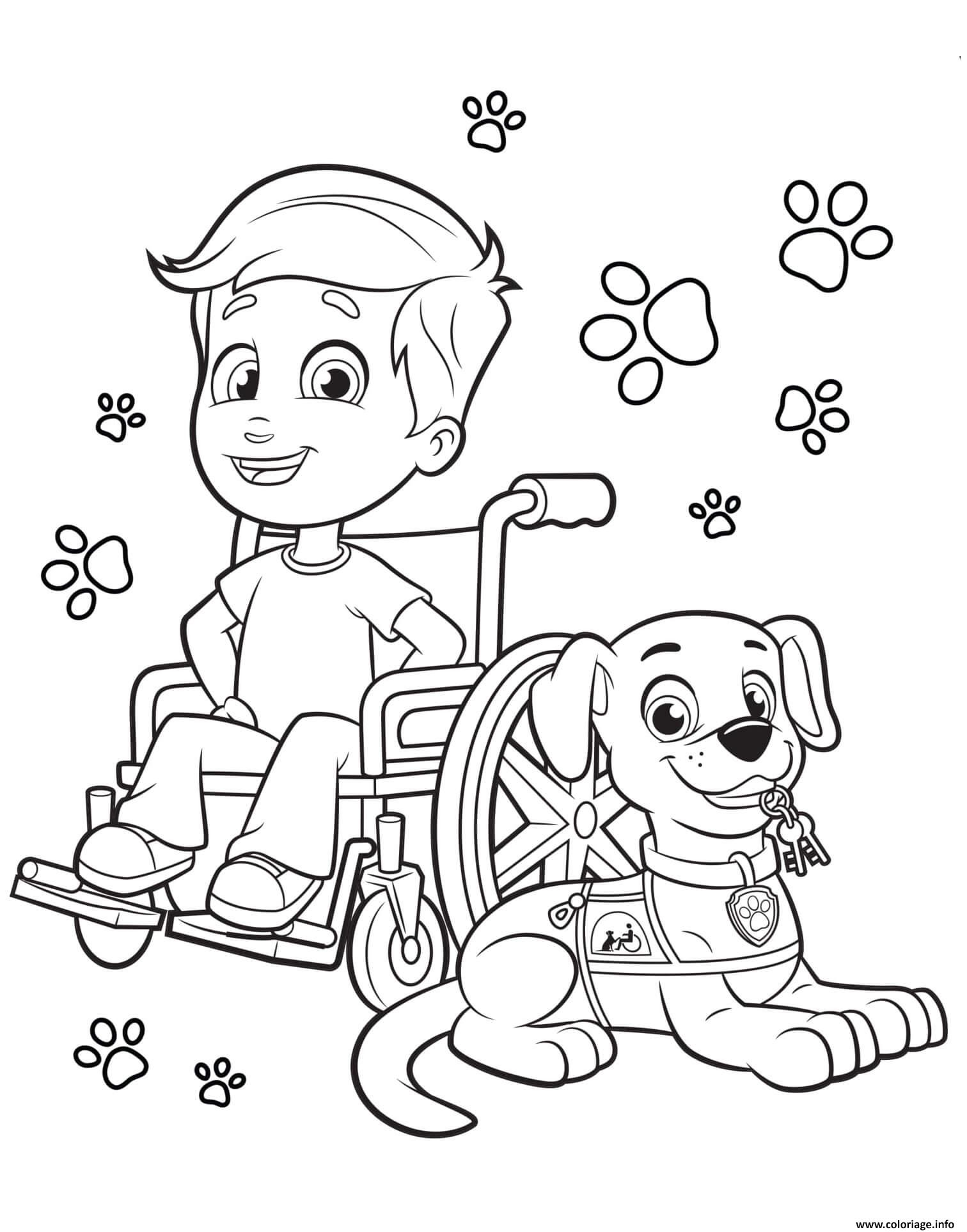 Coloriage Chien De Compagnon Avec Un Petit Garcon Dessin à Coloriage Dessin Garcon