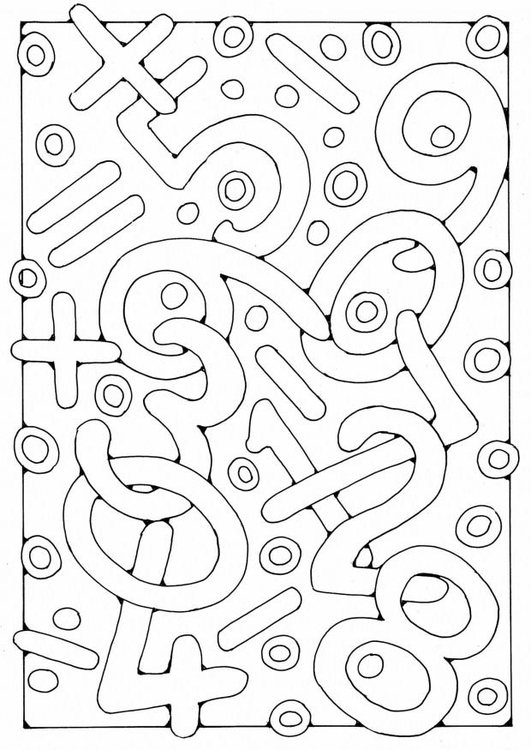 Coloriage Chiffres - Coloriages Gratuits À Imprimer tout Chiffre 6 Coloriage