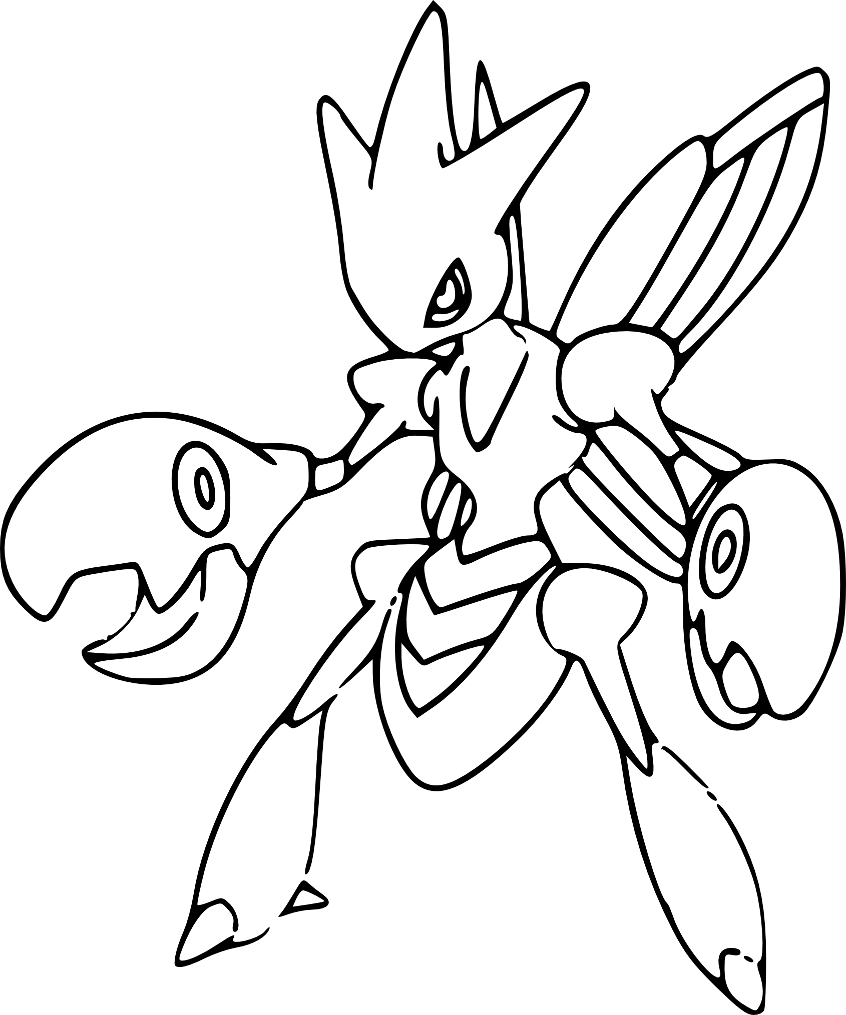 Coloriage Cizayox Pokemon À Imprimer avec Coloriage Dessin Pokemon Zeraora