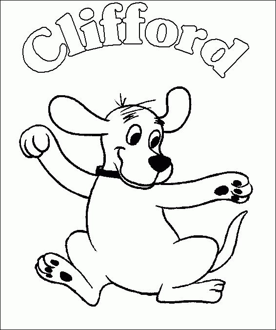 Coloriage Clifford 1 tout I Coloriage