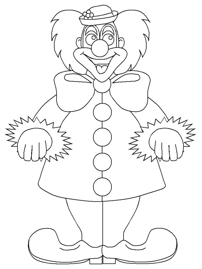 Coloriage Clown De Cirque Sur Ordinateur Dessin Gratuit À pour Ça Coloriage