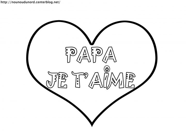 Coloriage Coeur Papa Je T'Aime à Coloriage Je T&amp;#039;Aime Marraine