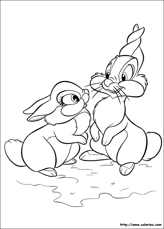 Coloriage - Coloriage De La Jolie Lapine encequiconcerne Coloriage Jolie,