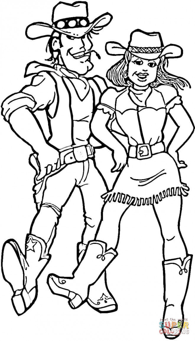 Coloriage Cowboy Gratuit À Imprimer Liste 20 À 40 pour Un Coloriage À Imprimer