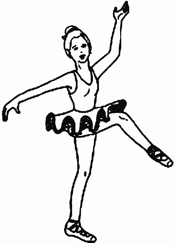 Coloriage Danseuse Ballerine 05 - Coloriage En Ligne à Coloriage De Danseuse