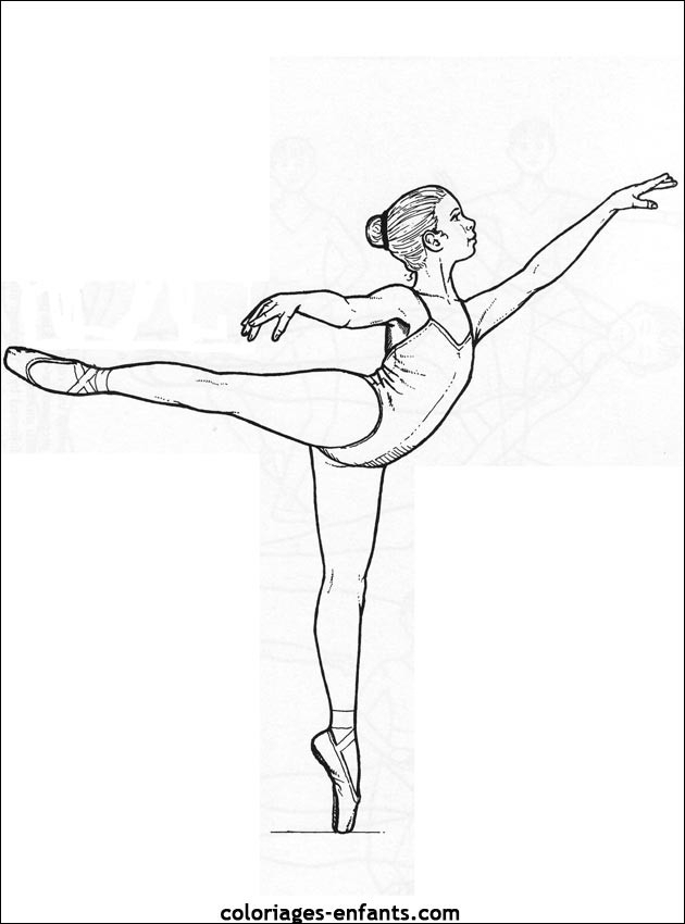 Coloriage Danseuse Facile Dessin Gratuit À Imprimer pour Coloriage À Recopier,