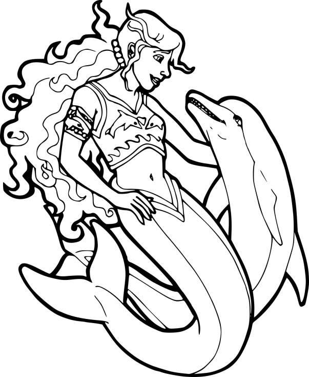 Coloriage Dauphin Sirène À Imprimer Sur Coloriages encequiconcerne Coloriage C 17