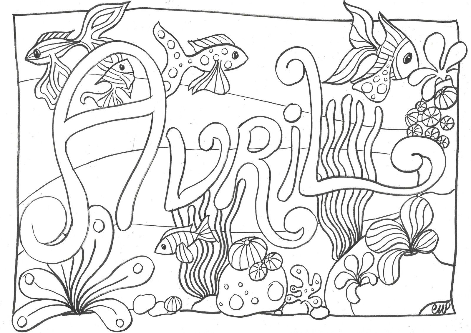 Coloriage D&amp;#039;Avril 2020 - Crapouilleries destiné I Coloriage