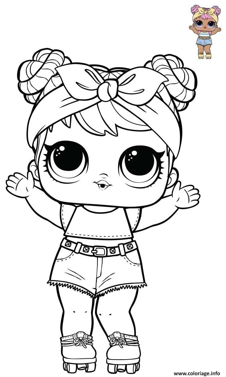 Coloriage Dawn Lol Doll From Opposites Bluc Series 3 Wave avec Coloriage Lol,