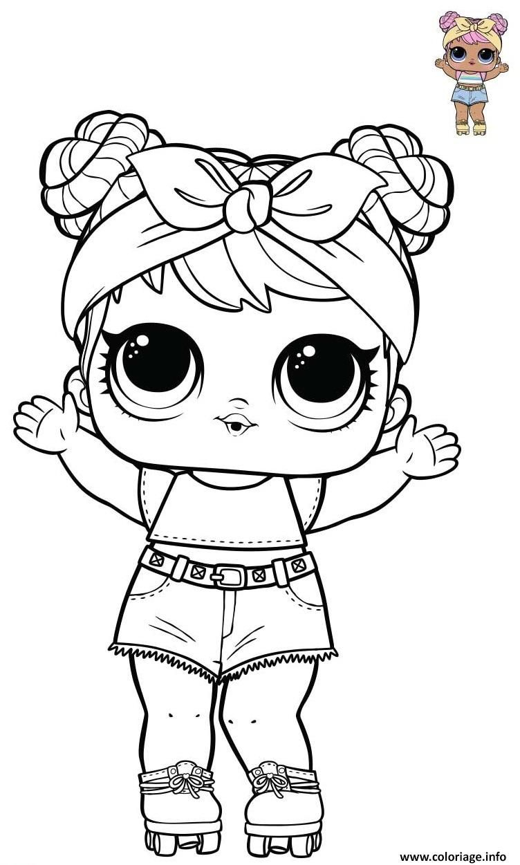 Coloriage Dawn Lol Doll From Opposites Bluc Series 3 Wave intérieur Coloriage Lol