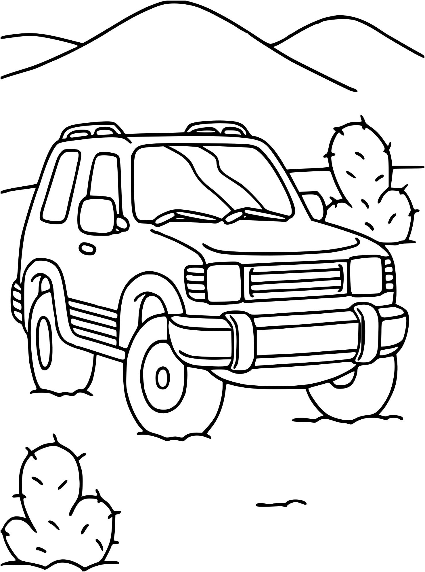 Coloriage De 4X4 avec Coloriage De 4X4