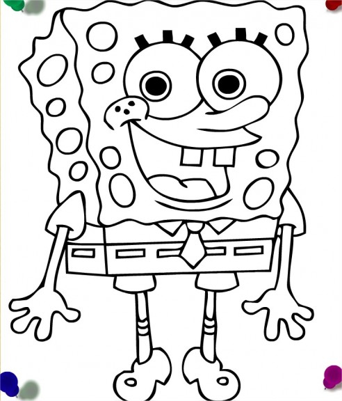 Coloriage De Bob L&amp;#039;Éponge En Ligne Gratuit, Colorier En pour Dessin L,