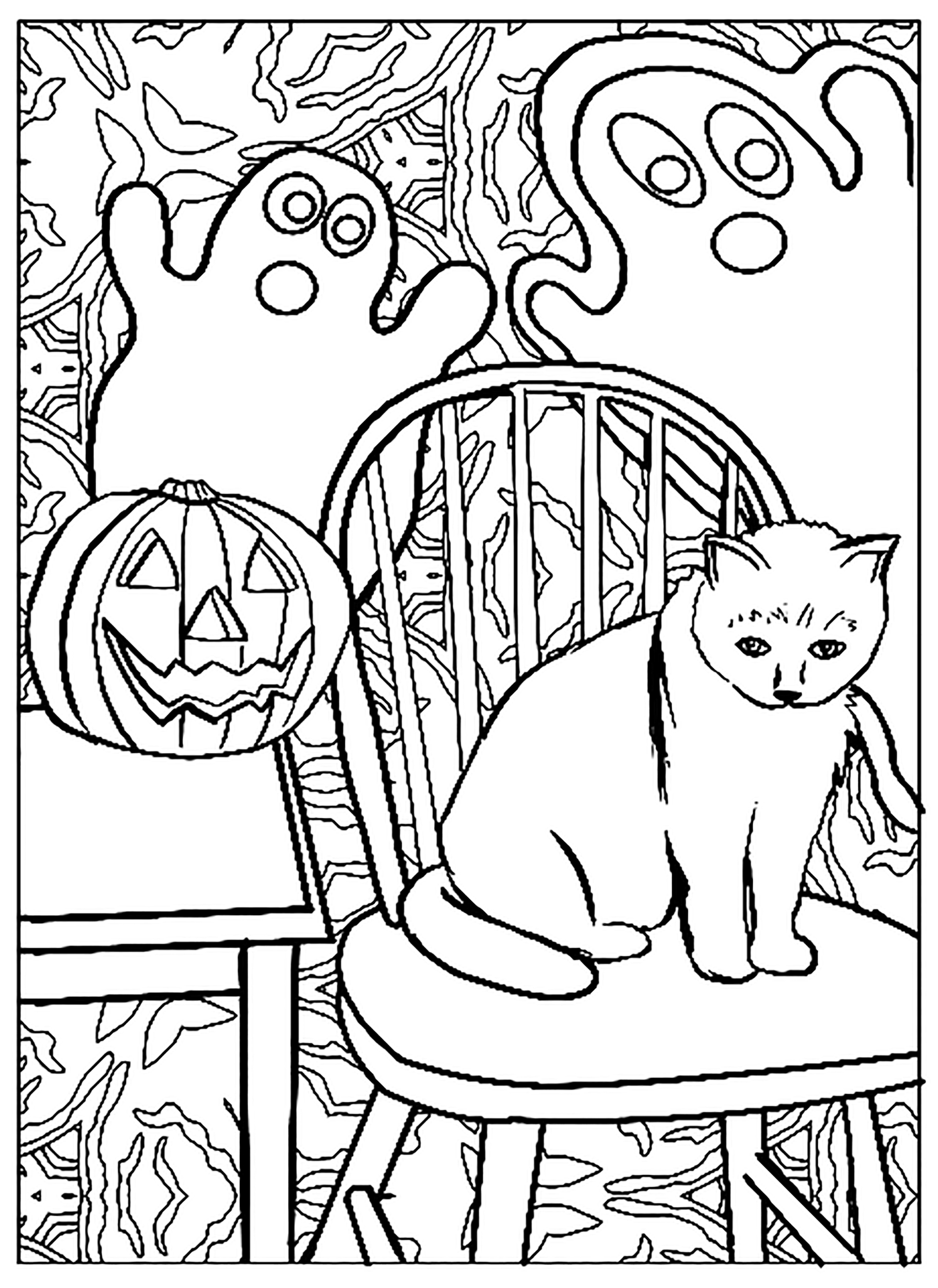 Coloriage De Chat Pour Enfants - Coloriages De Chats intérieur Coloriage Dessin Chat