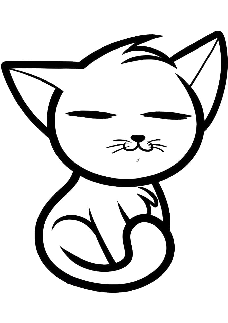 Coloriage De Chats. Imprimez Gratuitement 100 Images En encequiconcerne Coloriage Chat,