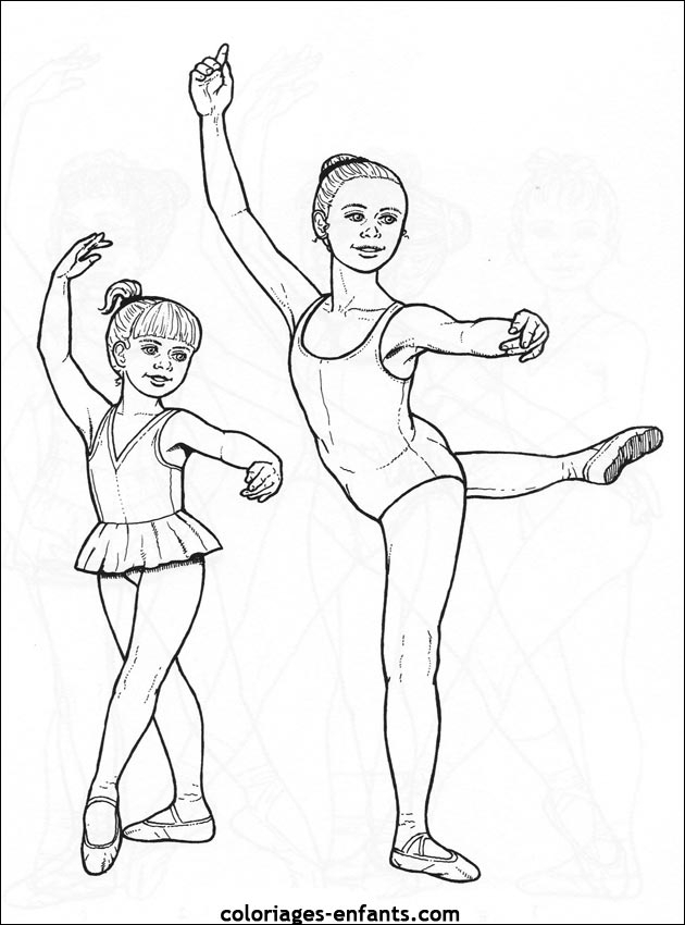 Coloriage De Danse À Imprimer Sur Coloriages-Enfants encequiconcerne Coloriage De Danseuse