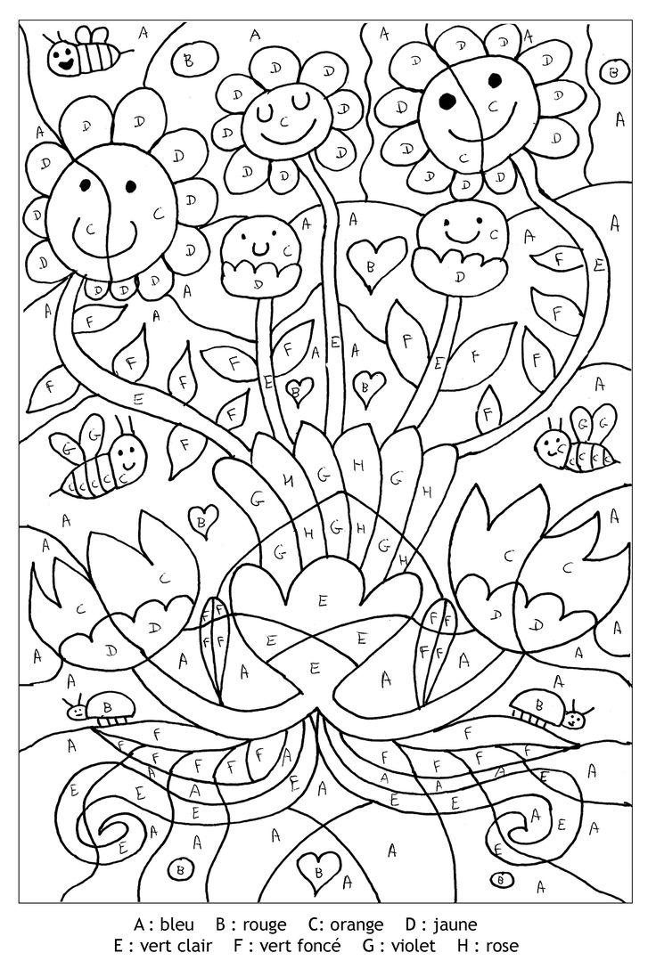 Coloriage De Fleurs De Printemps A Imprimer - Gratuit pour Coloriage À Imprimer,