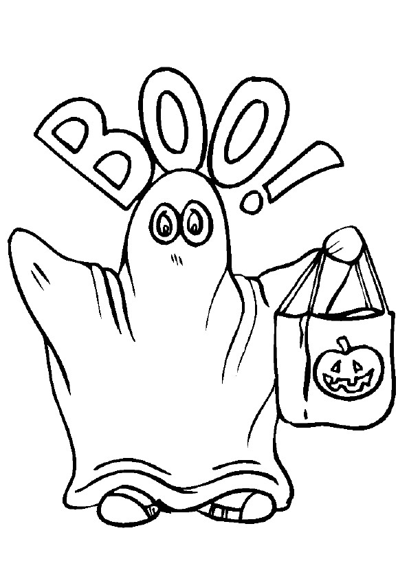 Coloriage De Halloween Qui Fait Peur Coloriage Halloween intérieur Dessin Qui Fait Peur