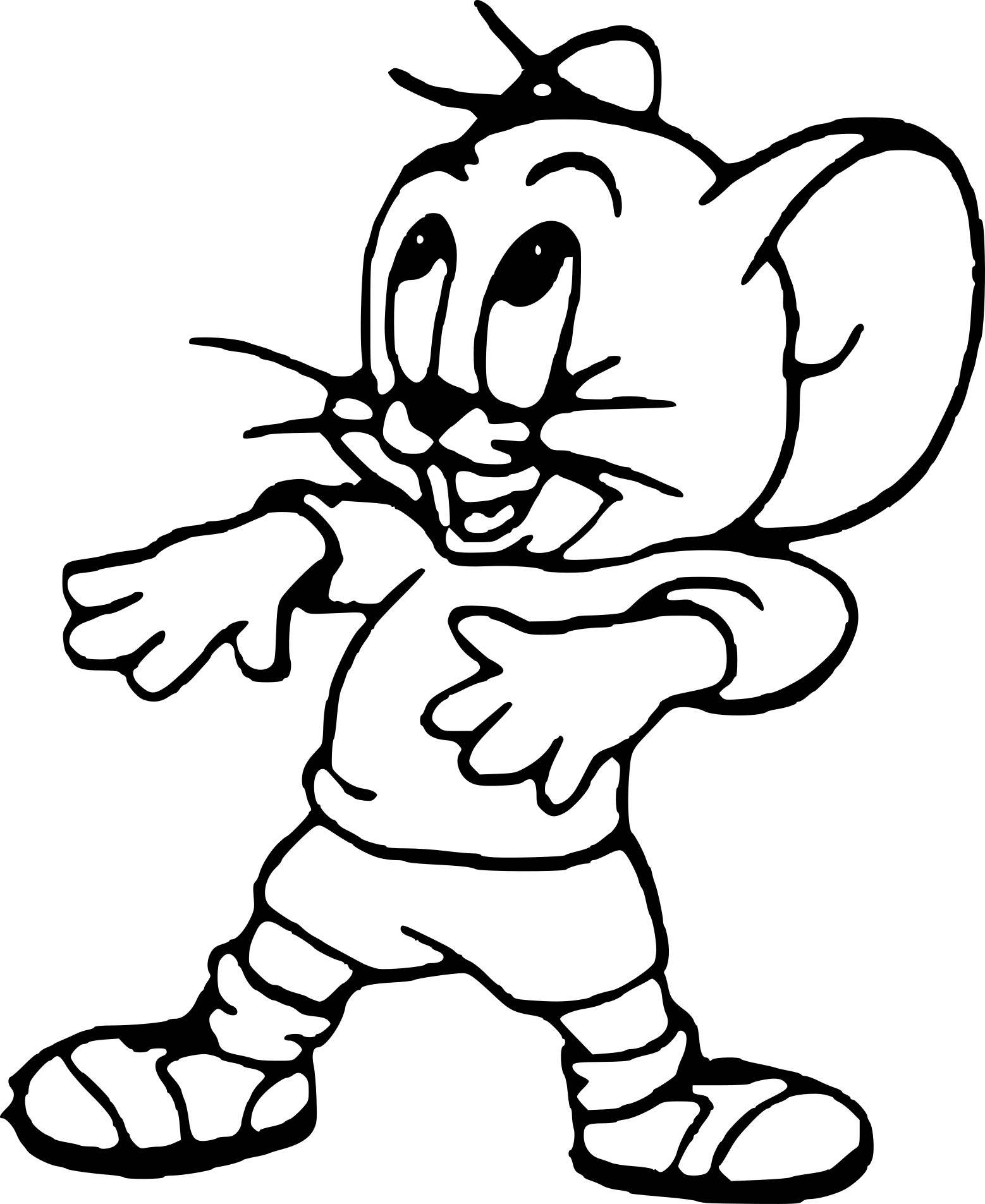 Coloriage De Jerry La Souris À Imprimer Sur Coloriage De destiné Dessin Souris