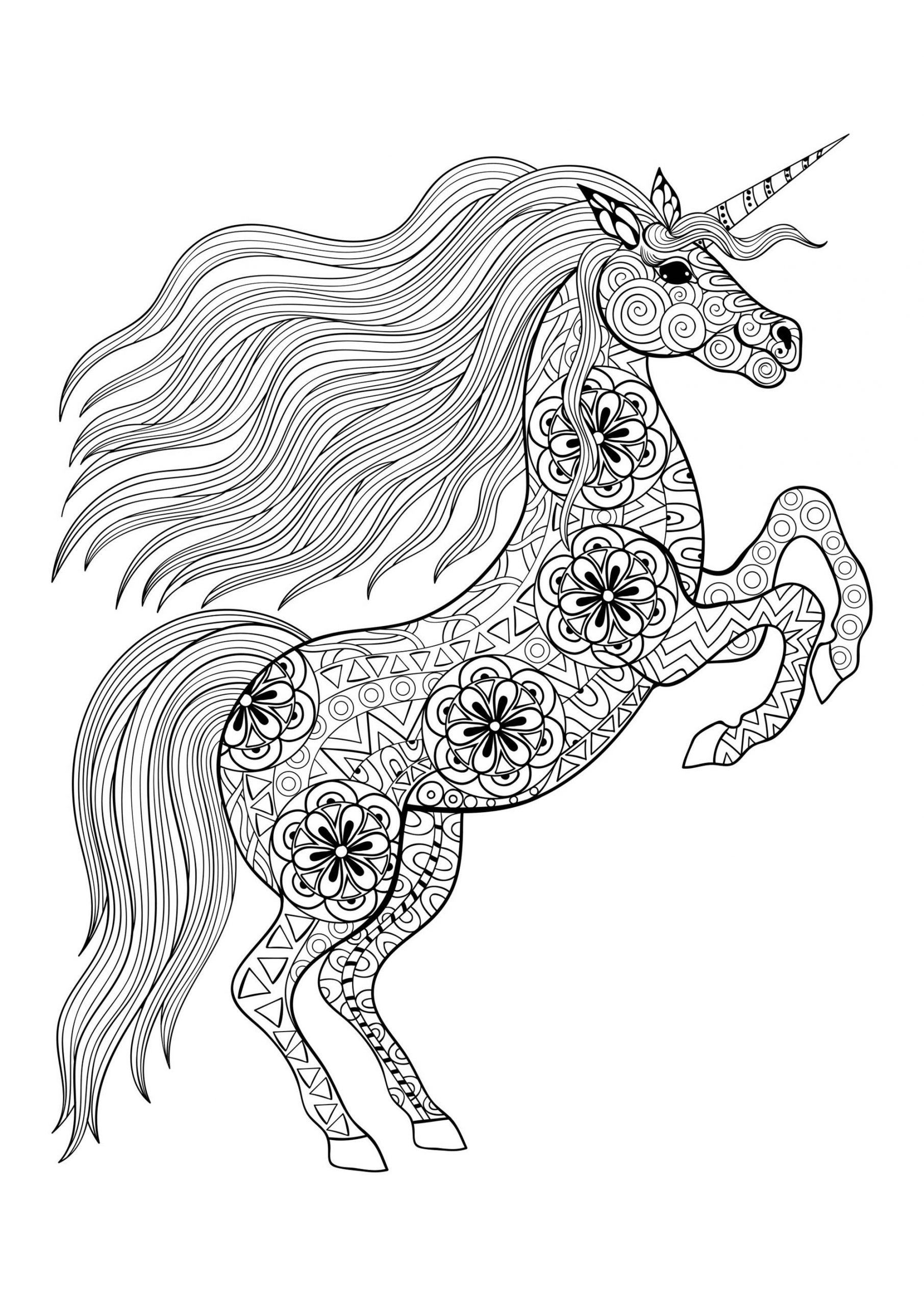 Coloriage De Licorne À Colorier Pour Enfants - Coloriage avec Dessin Pour Coloriage