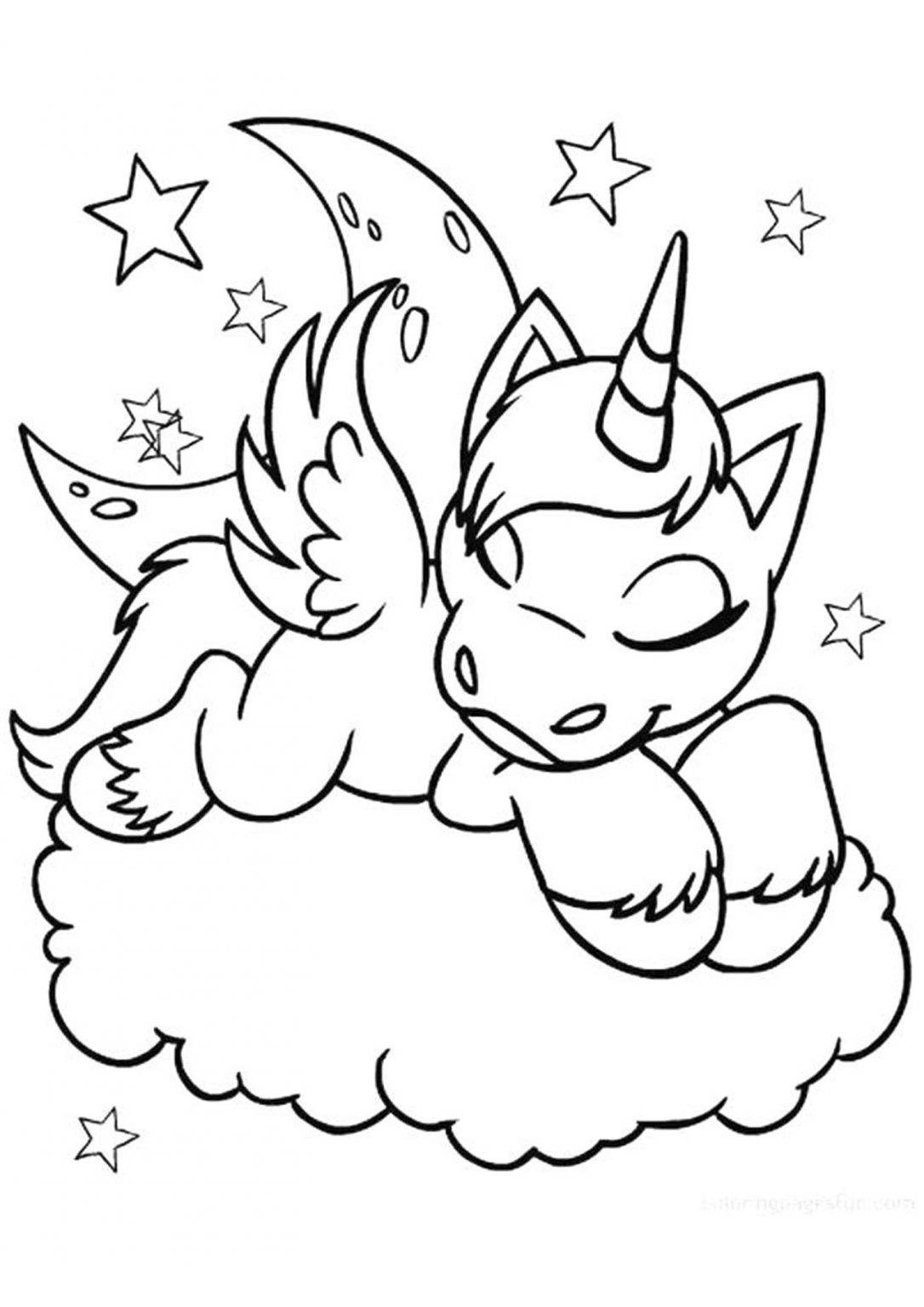 Coloriage De Licorne À Imprimer Gratuitement | Moncoloriage.fr concernant Coloriage Licorne 0 Imprimer