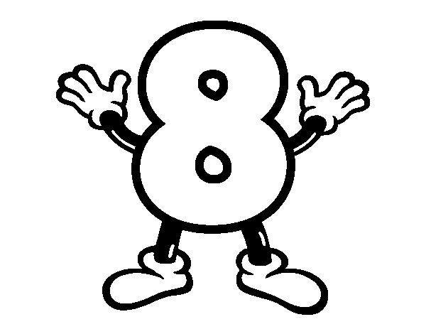 Coloriage De Numéro 8 Pour Colorier - Coloritou serapportantà Numéro 9 Dessin