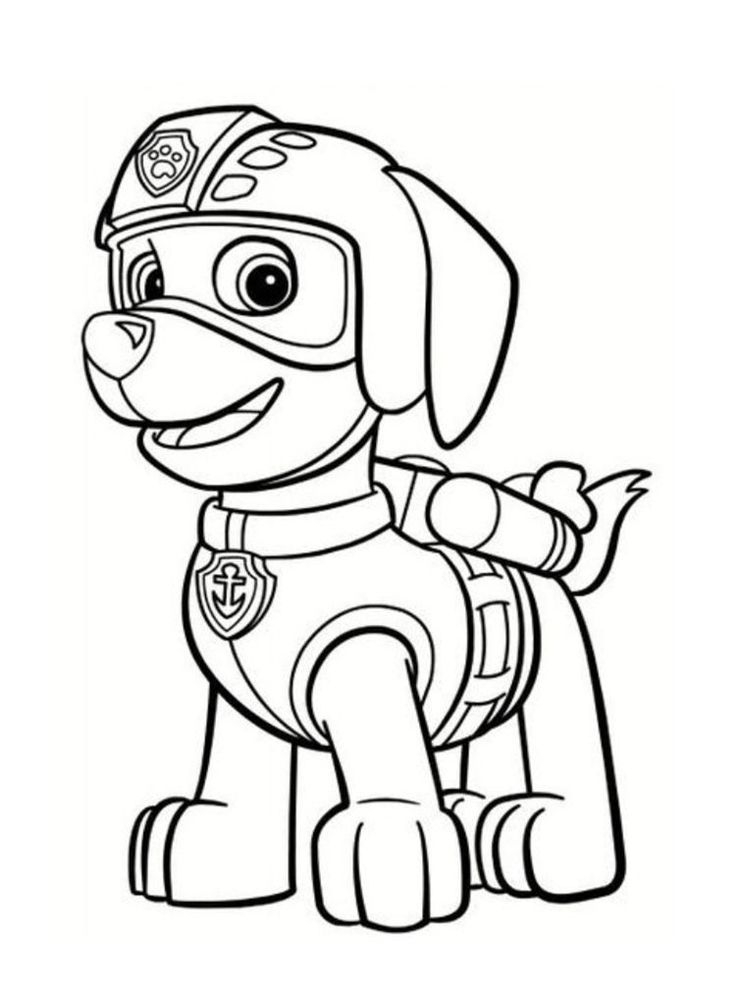 Coloriage De Pat Patrouille À Imprimer | Colorear Patrulla destiné Coloriage Dessin Animé Pat Patrouille