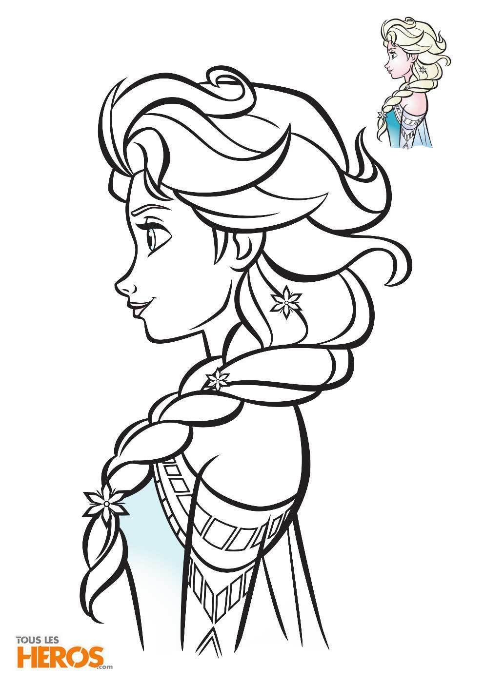 Coloriage De Reine Des Neige In 2020 | Elsa Coloring Pages avec Dessin Coloriage Elsa