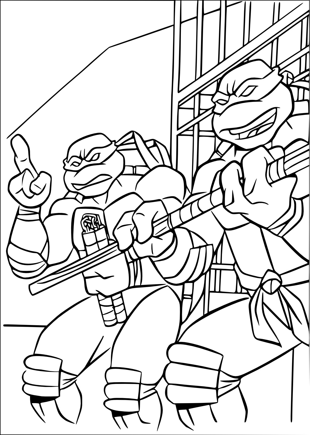 Coloriage De Tortue Ninja À Imprimer Sur Coloriage De encequiconcerne Coloriage Ninja