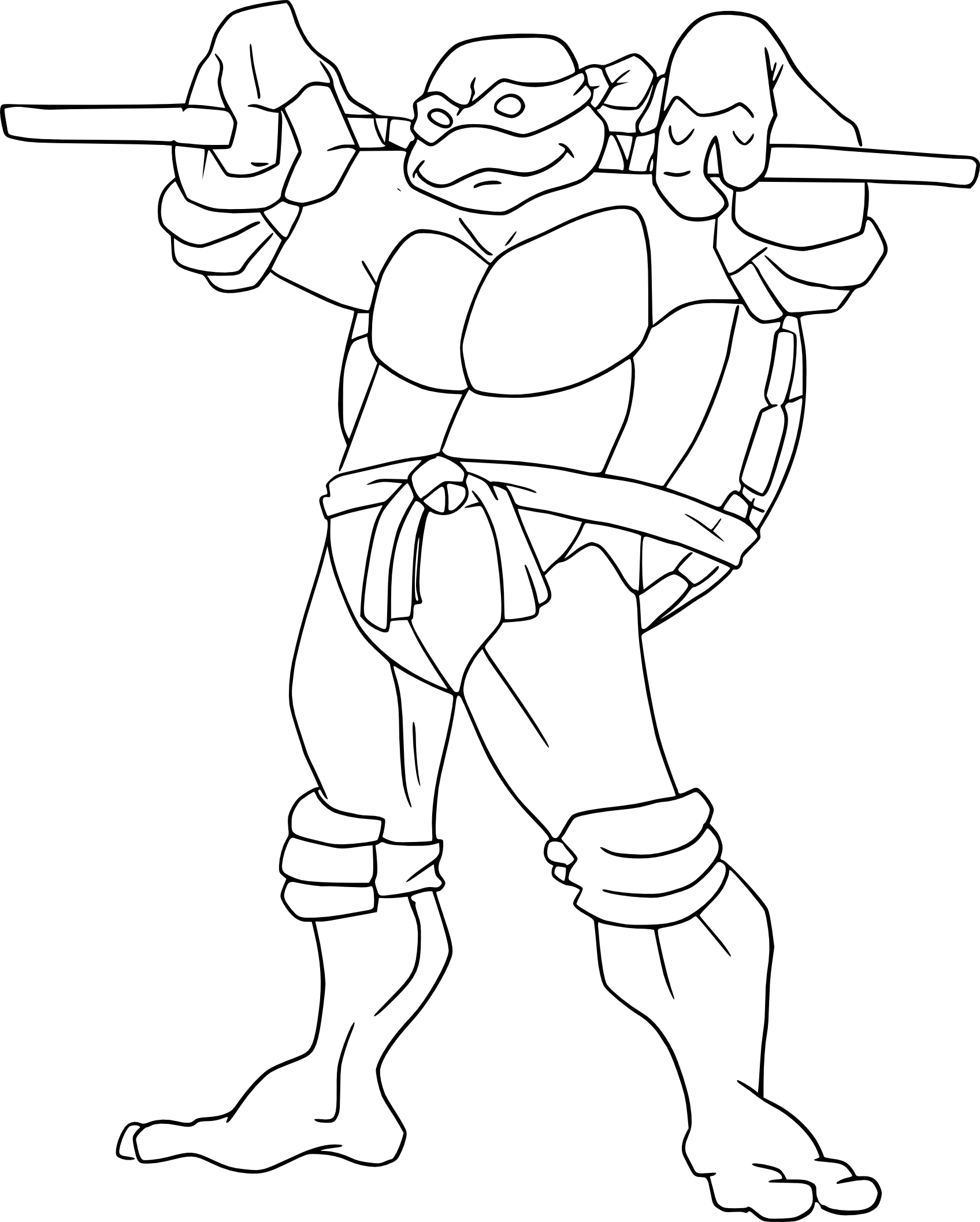 Coloriage De Tortue Ninja Donatello À Imprimer Sur serapportantà Coloriage Tortue Ninja