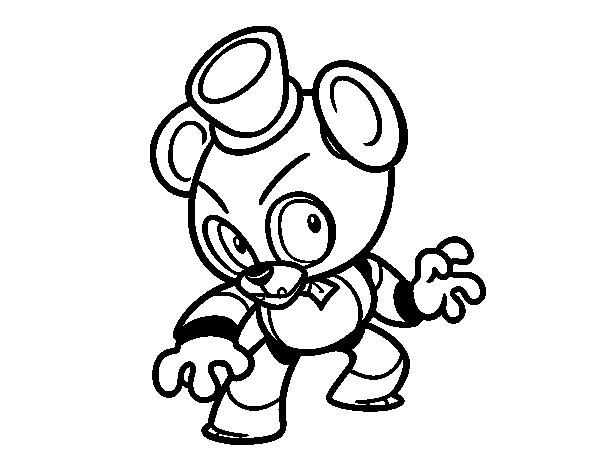 Coloriage De Toy Freddy De Five Nights At Freddy&amp;#039;S Pour serapportantà Coloriage Fnaf 1