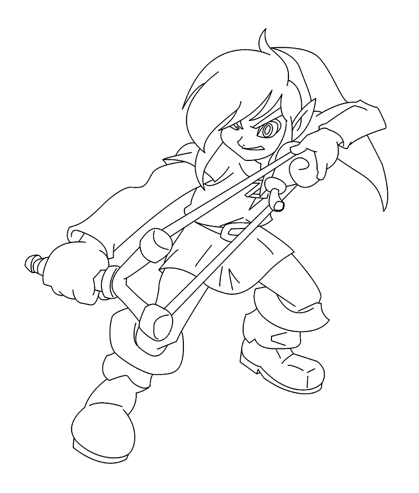 Coloriage De Zelda Gratuit À Colorier - Coloriage Zelda avec Coloriage Zelda