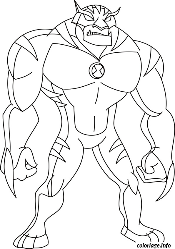 Coloriage Dessin Ben 10 20 Dessin Ben 10 À Imprimer dedans Coloriage 10