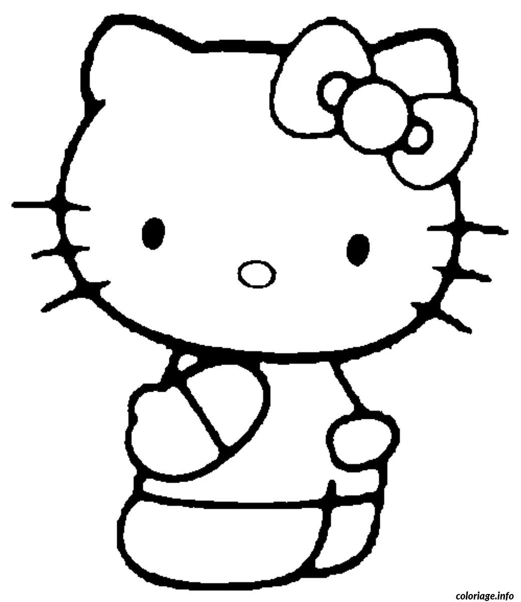 Coloriage Dessin Hello Kitty 88 Dessin Hello Kitty À Imprimer tout Coloriage Hello Kitty