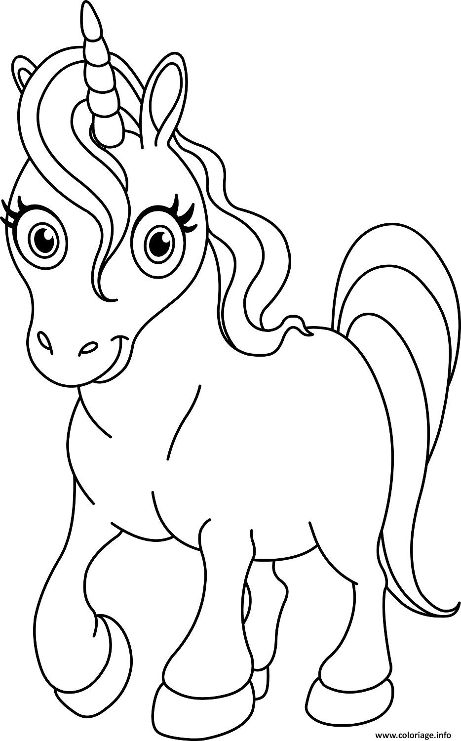 Coloriage Dessin Licorne Dessin avec À Colorier Dessin