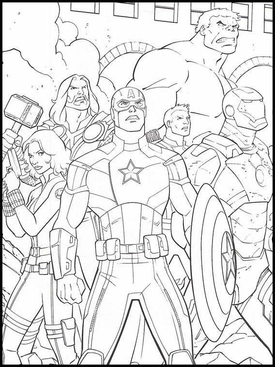 Coloriage Dessins Avengers: Endgame 16 pour Coloriage Avengers,