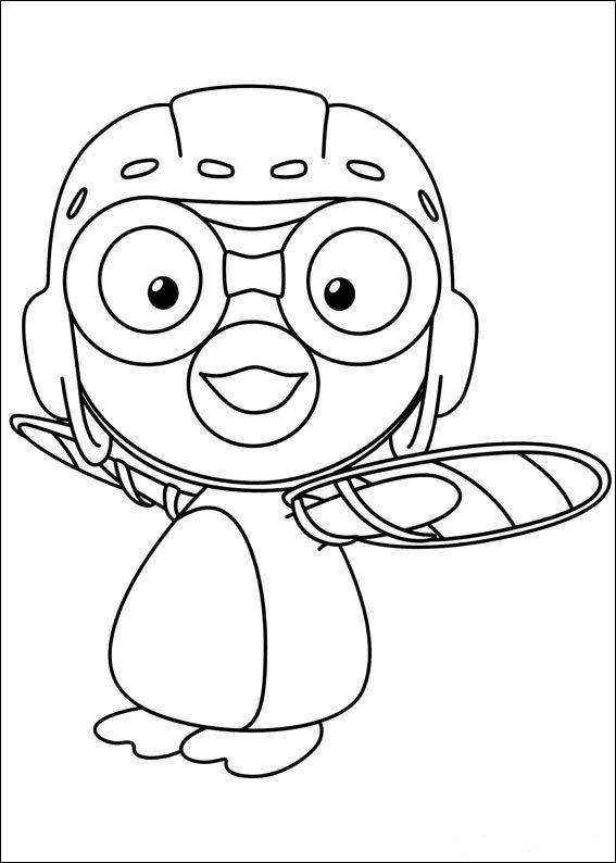 Coloriage Dessins Pororo 3 | Penguin Coloring Pages à Coloriage 3 Couleurs Challenge