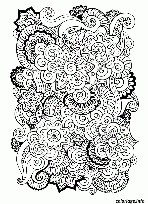 Coloriage Difficile Adulte Superbes Mandalas Melange destiné Coloriage Mandala Dessin A Imprimer