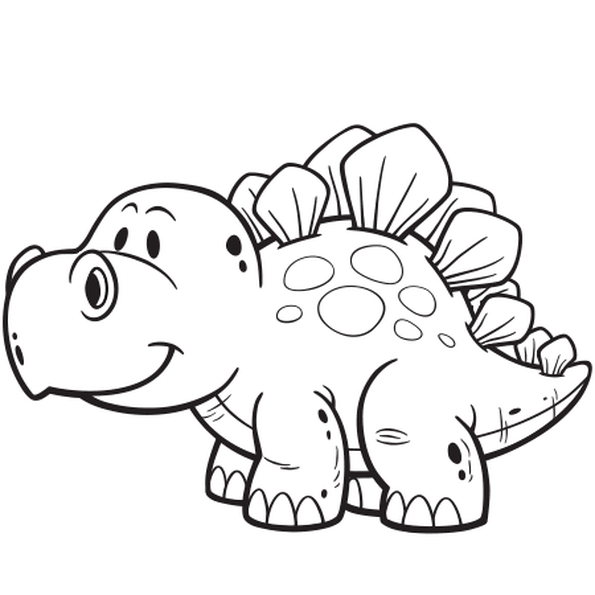 Coloriage Dinosaure Facile En Ligne Gratuit À Imprimer concernant Dessin Dinosaure