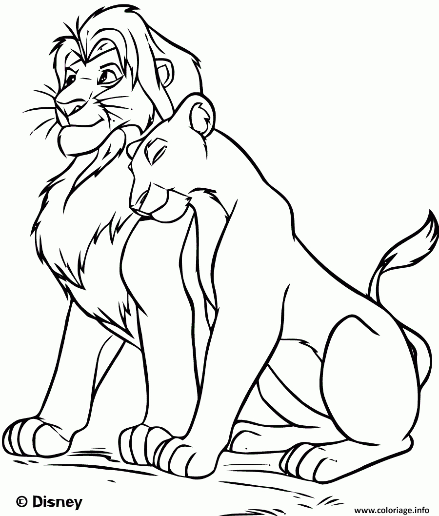 Coloriage Disney Le Roi Lion 2019 Dessin Roi Lion À Imprimer pour Coloriage Roi Lion,