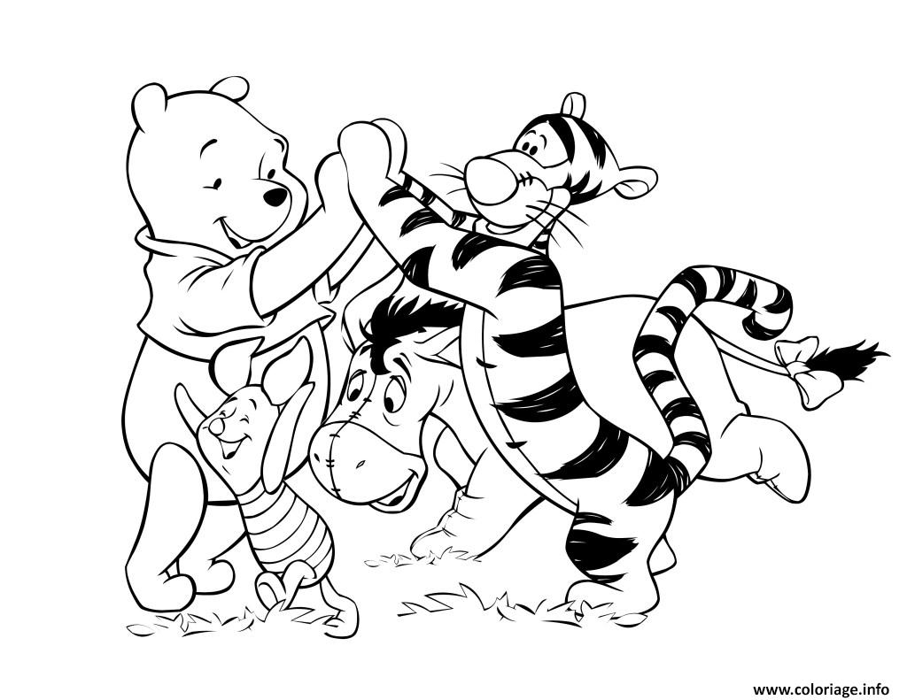 Coloriage Disney Winnie Ourson Au Parc Dessin Disney Walt tout Imprimer Coloriage Disney