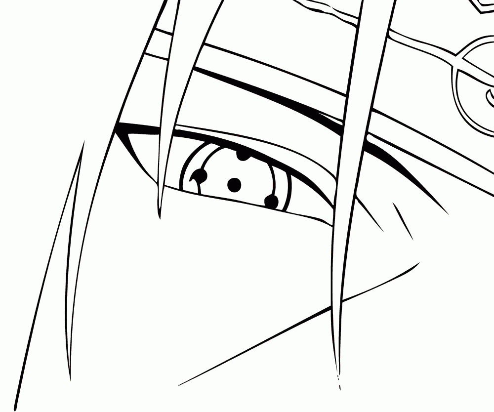 Coloriage D&amp;#039;Itachi Sharingan Sur Jeux-De-Naruto pour Colorier Yeux Manga,