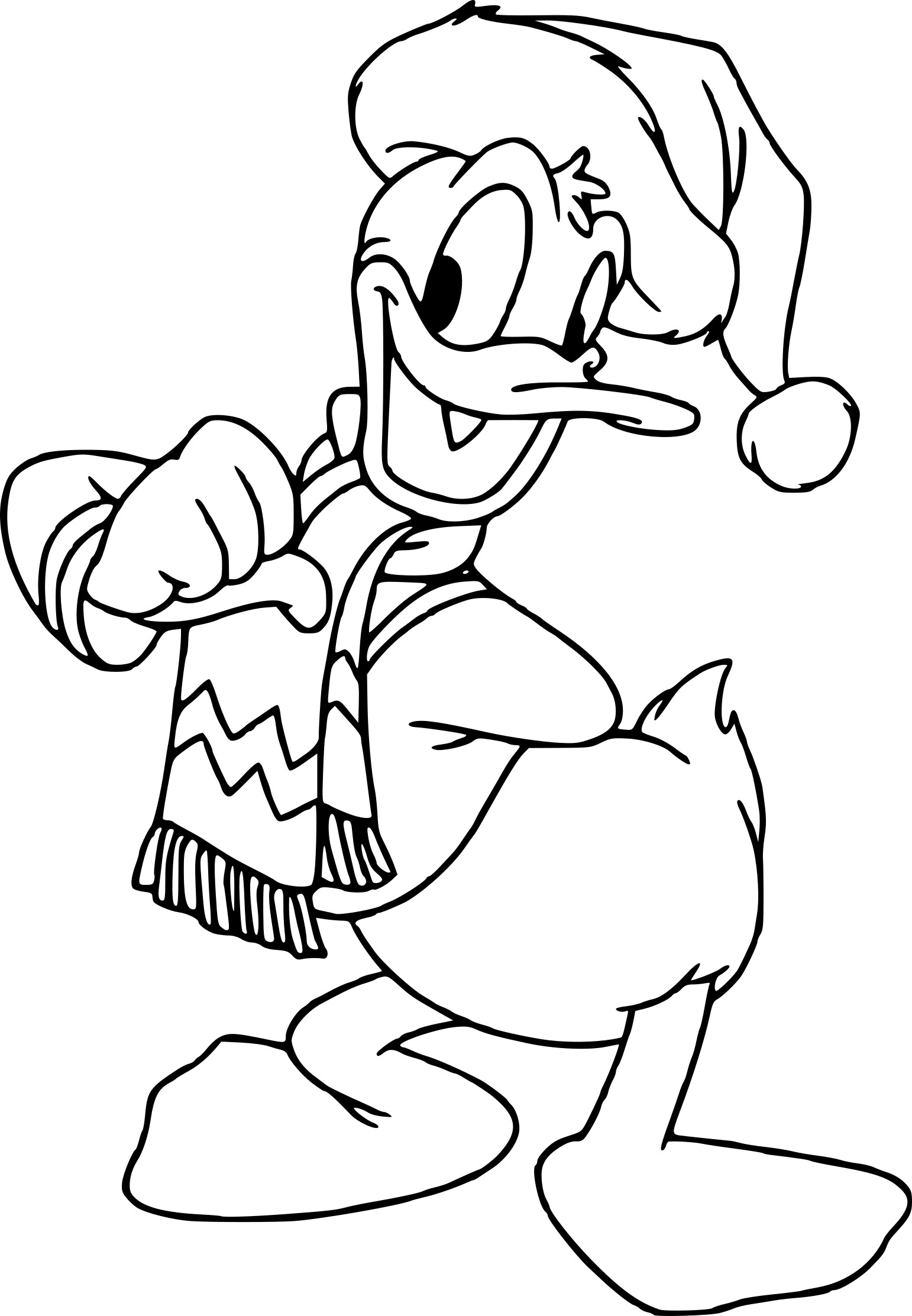 Coloriage Donald À Noël A Imprimer avec Dessin Coloriage Disney À Imprimer