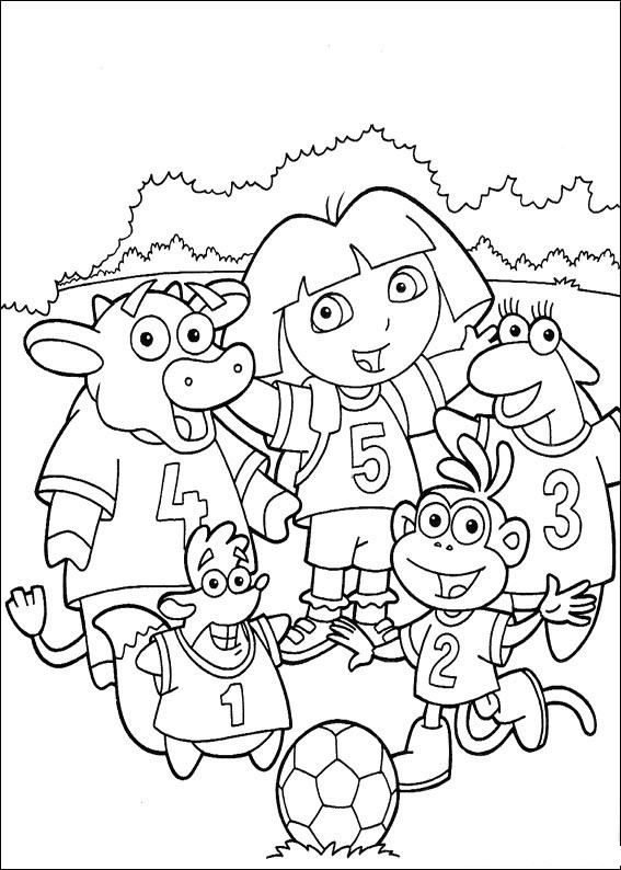 Coloriage Dora L&amp;#039;Exploratrice #29809 (Dessins Animés destiné Coloriage Dora L&amp;#039;Exploratrice