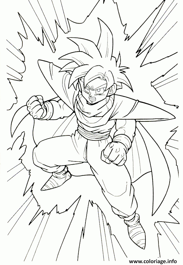 Coloriage Dragon Ball Z 13 Dessin Dragon Ball Z À Imprimer destiné Coloriage Dragon Ball Z,