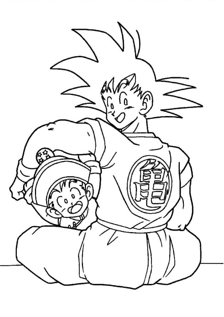 Coloriage Dragon Ball Z | 20 Images À Imprimer Gratuitement pour Coloriage Dragon Ball Z Goku