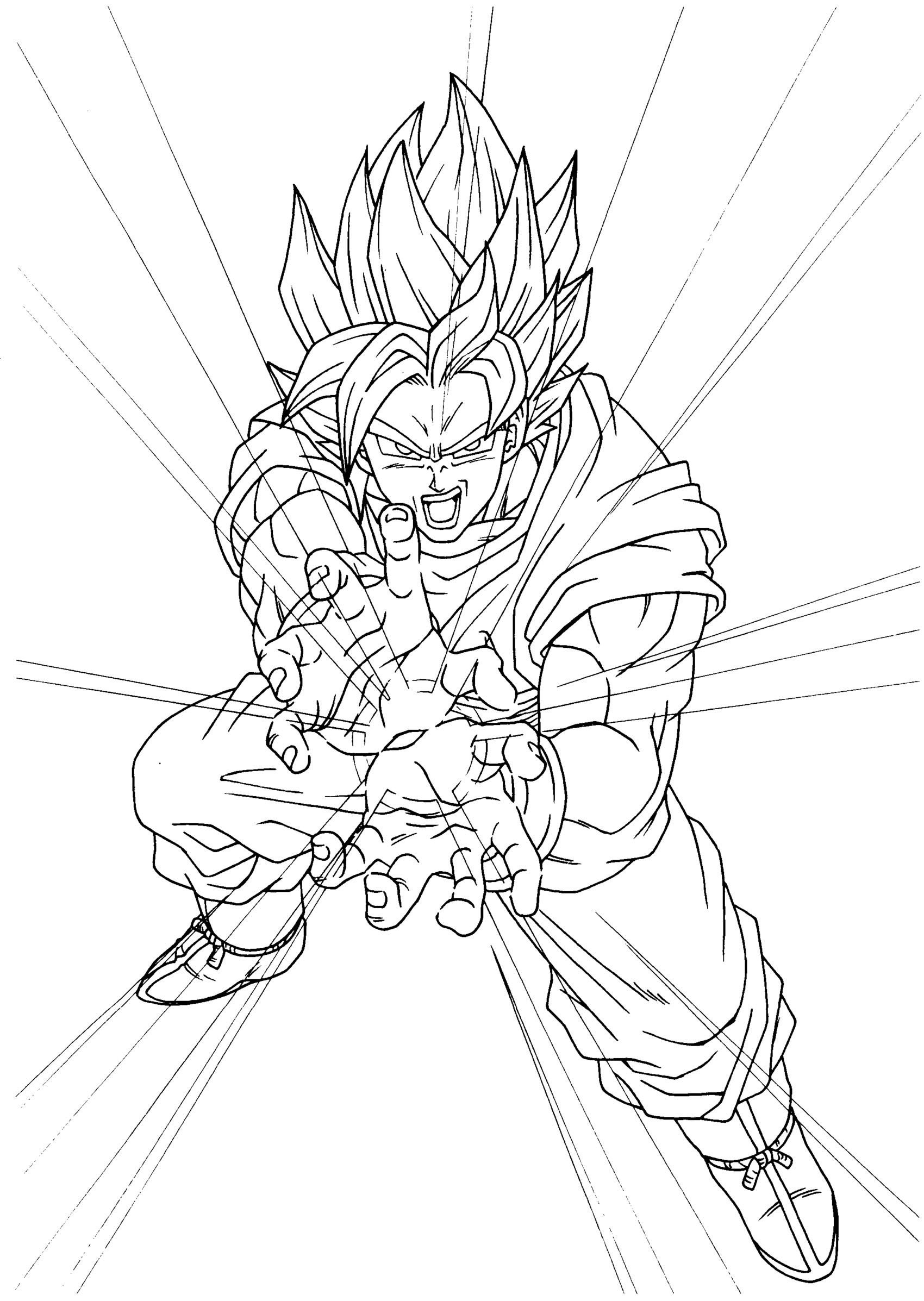 Coloriage Dragon Ball Z #38554 (Dessins Animés) - Album De pour Coloriage Dragon Ball Z