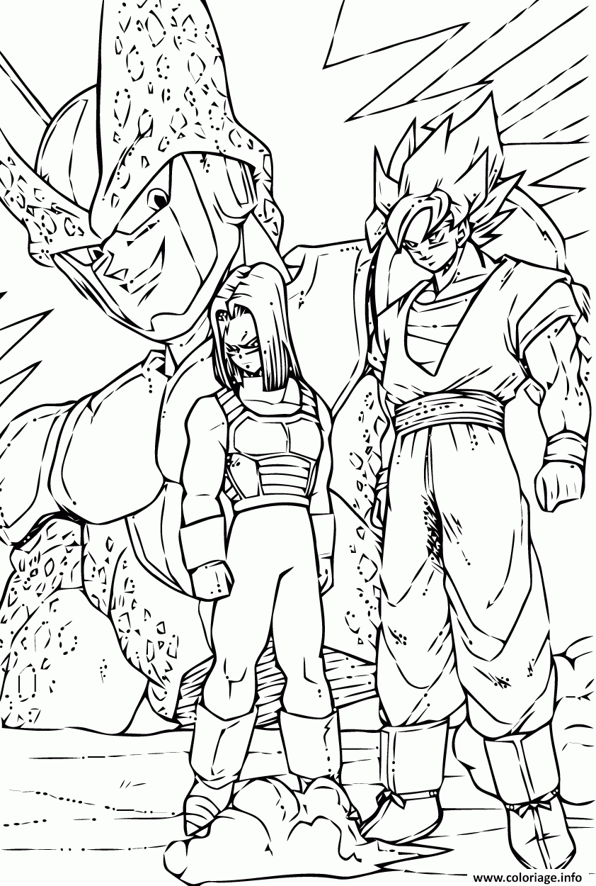 Coloriage Dragon Ball Z 81 Dessin Dragon Ball Z À Imprimer pour Coloriage Dragon Ball