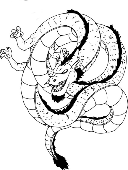 Coloriage Dragon Shenron De Dbz À Imprimer serapportantà Coloriage Dessin Dragon