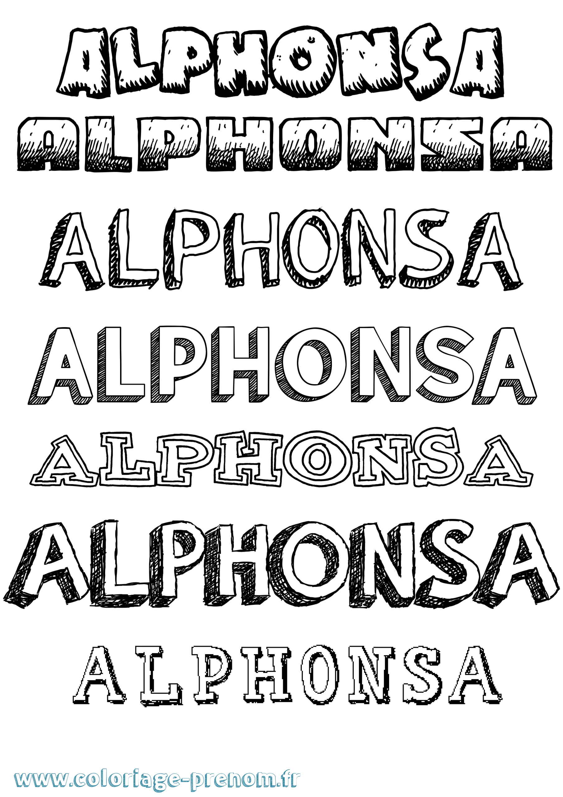 Coloriage Du Prénom Alphonsa : À Imprimer Ou Télécharger à Coloriage Alpha O